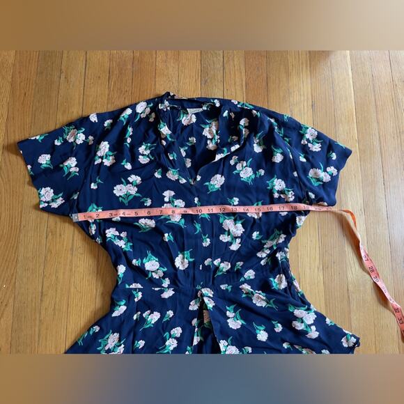 40s Vintage Silk Peplum Dress - Picture 10 of 12